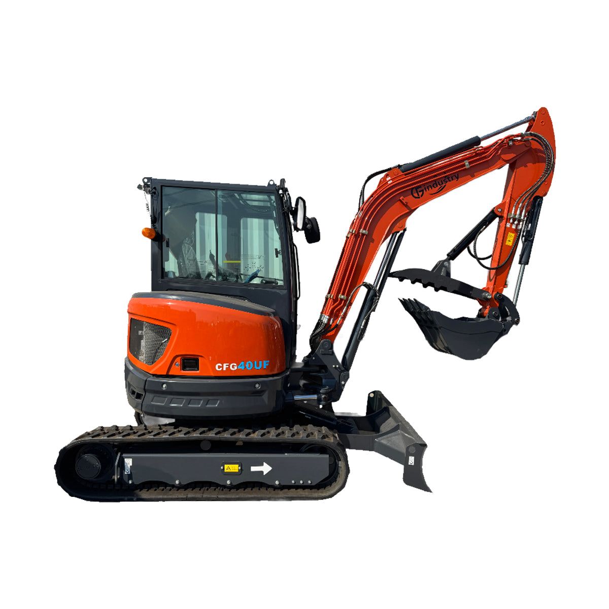 4 Ton, Kubota Diesel Engine Mini Excavator w/ Hydraulic Thumb & A/C | CFG-40UF