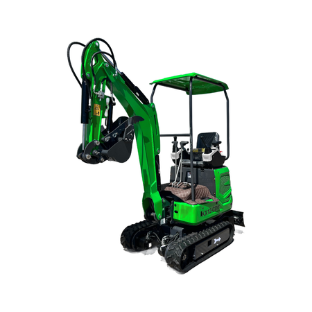 1 Ton, B&S Engine Mini Small Excavator w/ Retractable Tracks & Hydraulic Thumb | KX12-CDB