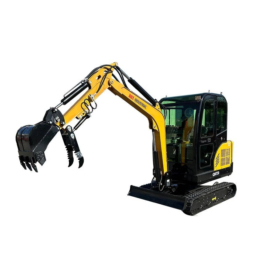 1.8 Ton Hydraulic Digger Tracked Mini Excavator w/ 25HP Kubota Diesel D902 Engine & Pilot Control | AGT-QNT30