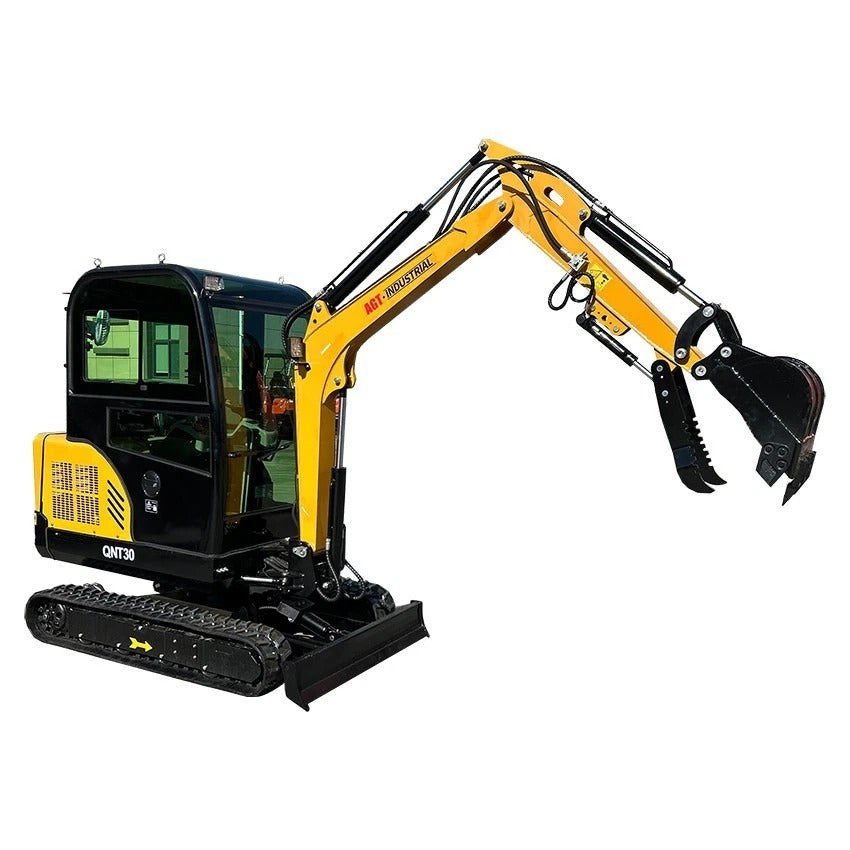 1.8 Ton Hydraulic Digger Tracked Mini Excavator w/ 25HP Kubota Diesel D902 Engine & Pilot Control | AGT-QNT30