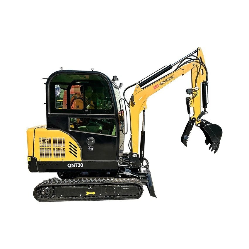 1.8 Ton Hydraulic Digger Tracked Mini Excavator w/ 25HP Kubota Diesel D902 Engine & Pilot Control | AGT-QNT30