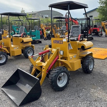 AGT Mini Skid KRW23 Track Loader Wheeled 24HP RATO Gasoline Engine | KRW23