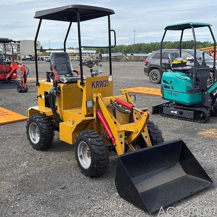 AGT Mini Skid KRW23 Track Loader Wheeled 24HP RATO Gasoline Engine | KRW23